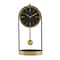 13" Gold Aluminum Tall Clock with Swinging Ball Pendulum